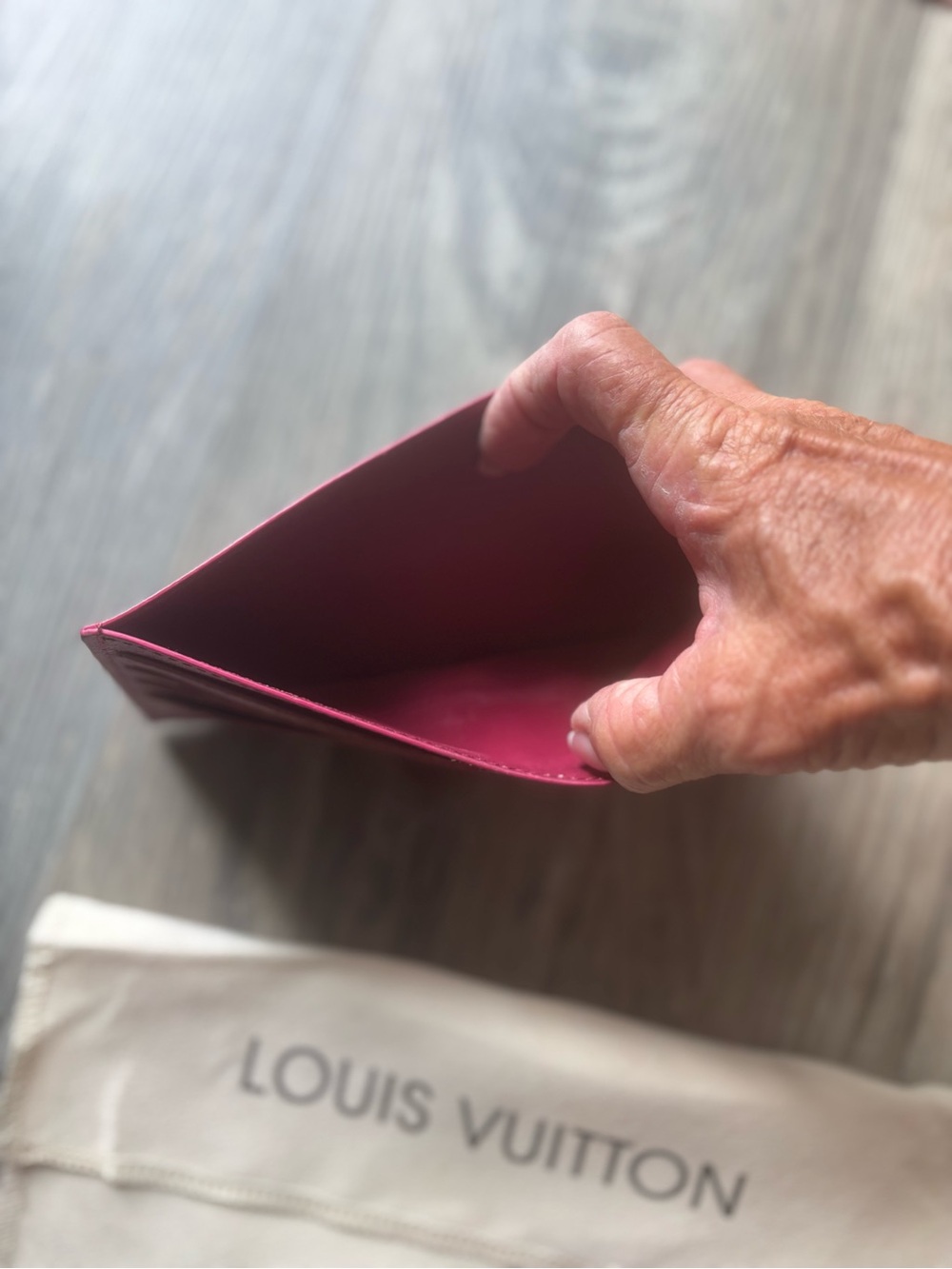 Louis Vuitton Raspberry Red Card Holder - Picture 2 of 4